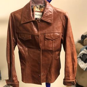 Genuine, real leather, MONTERRA  jacket